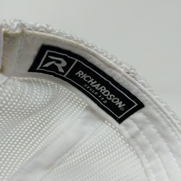 Richardson Style 112 Meshback Snapback Hat Embroidered Drunk Sausage Blue White - Picture 11 of 12